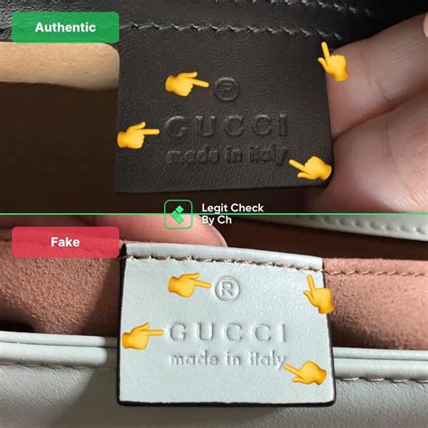 gucci marmont authentic vs fake|authentic gucci handbags.